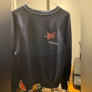 Vintage 1983 David Bowie Navy Royal Blue Sweatshirt Women’s Medium Sweater